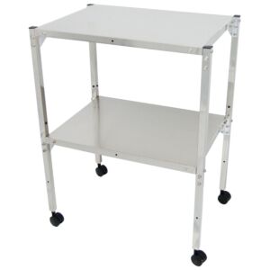 MRI Non-Magnetic Stainless Steel Table with Lower Shelf