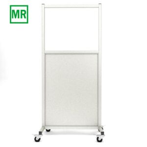 MRI-Safe Mobile Leaded Barrier with 30x24 inch Window