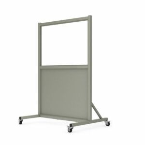 Short Mobile Leaded Barrier with 36"H x 24"W Window