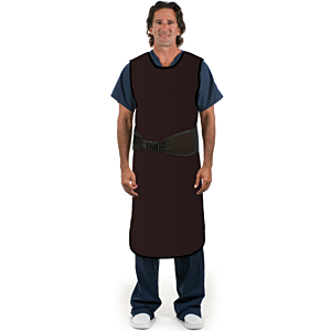 Infab Classic Black Belt Front Protection Lead Apron - MODEL LSF - Overstock