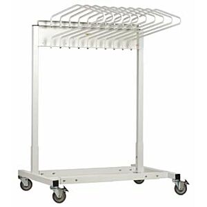 Mobile Lead Apron Rack with 10 Arms