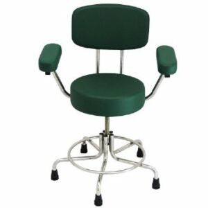 MRI Non-Magnetic Stool with backrest and arms