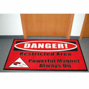 MRI Non-Magnetic Floor Mat Carpet Warning Sign 