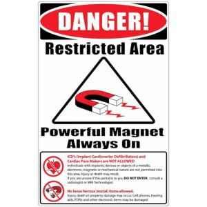 MRI Warning Wall Sign (English)