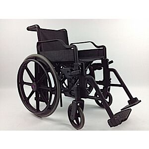 18" MRI Safe Non-Ferrous Folding Wheelchair