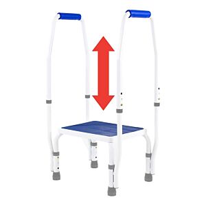 AdjustaStep Double Safe Deluxe Step Stool with Dual Handrails