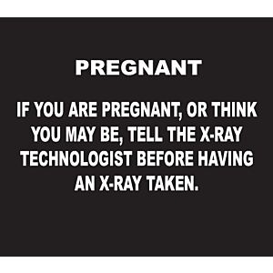 X-Ray Pregnancy Sign, English, Black