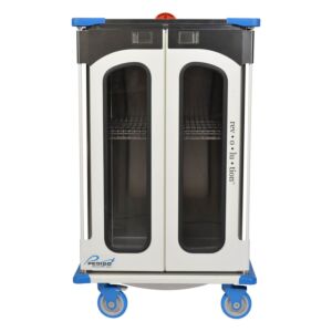 Pedigo Revolution Narrow/Tall Closed Surgical Case Cart With Double Door