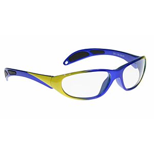 Model 208 Wraparound Lead Glasses - Blue  / Yellow