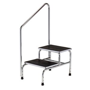 Bariatric Medical Step Stool with Handrail (2 Steps)