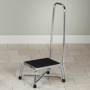 Bariatric Medical Single Step Stool with Handrail