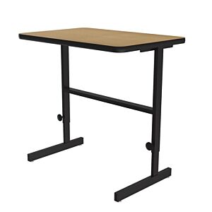Manual Adjustable Standing Height Workstation Desk, 36”L x 24”D x 34-42”