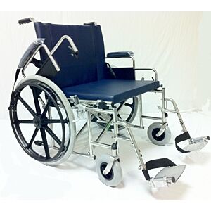 24" MRI Conditional Bariatric Wheelchair 550 lbs with Flip up Arms
