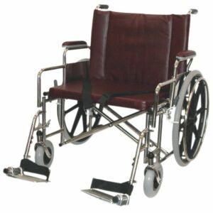 26” Wide Non-Magnetic MRI Bariatric Wheelchair w/ Detachable Footrests