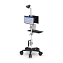 Mobile Medical Tablet Cart with Keyboard and Camera Mount