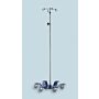 Blickman 6 Hook Stainless Steel IV Stand (6 Legs)