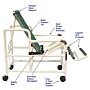 Tilt-N-Space PVC Shower Chair  (18" Width)