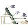 Tilt-N-Space PVC Shower Chair  (18" Width)