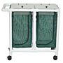 Double Bag PVC Hamper w/ Optional Foot Pedal
