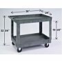 500 lb Capacity Plastic Utility Cart