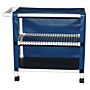 2-Shelf Mini-Linen Cart with One Ventilated Shelf