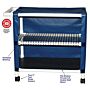 2-Shelf Mini-Linen Cart with One Ventilated Shelf