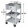 300 Lb Capacity Compact Utility Stand with Drawer