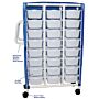 Specialty PVC Cart with Storage Bins (24 Bins)