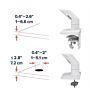 HX Desk Monitor Arm – Holds up to 42 lb Monitors