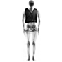 Frontal Apron with Hook & Loop Shoulder Closure