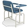 Compact Bariatric Phlebotomy Chair with Dual Flip Arms