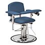 Height Adjustable Blood Drawing Phlebotomy Chair with Padded Arms