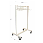 Mobile Apron Valet with 10 Hangers
