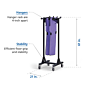 Premium Radiology Lead Apron Hanger Rack