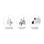 Thermal Imaging Temperature Scanning Mobile Cart plus Camera Tablet Combination