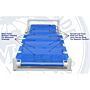 PVC Shower Gurney (450 lb Capacity)