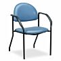 Black Frame Side Chair with Arms