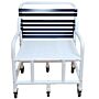 Wide Shower Chair with Solid Seat