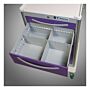 4-Drawer Junior X-Tall Isolation Cart - Aluminum