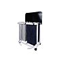 Deluxe New Era Large Double Hamper with zipper opening bag and foot pedal