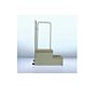 Lateral View 2 Step Weight Bearing Platform Footstool, Unassembled 