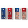 Copper Filtered and Unfiltered Left and Right Marker Set - Optional Initials