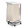 Square Tilt-Lid Hamper with foot pedal