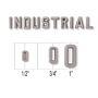 Unmounted Industrial Lead Letters / Numbers