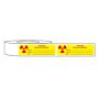 Caution Radioactive Material Isotope/Amount/Date Labels