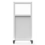 Mobile Leaded Barrier with 30"W x 24"H inch Window
