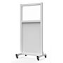 Mobile Leaded Barrier with 30"W x 24"H inch Window