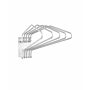 Wall Mounted Deluxe 5 Arm X-ray Apron Rack