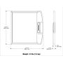 17 X 17 DR Lock-N-Secure Panel Protector Without Grid, With Carbon Fiber Insert For All Manufacturers