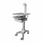 Light Pedestal Medical Cart with Monitor Mount